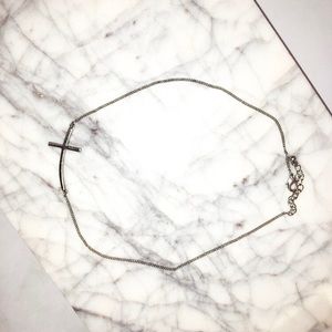 Sideways Cross Necklace ✝️